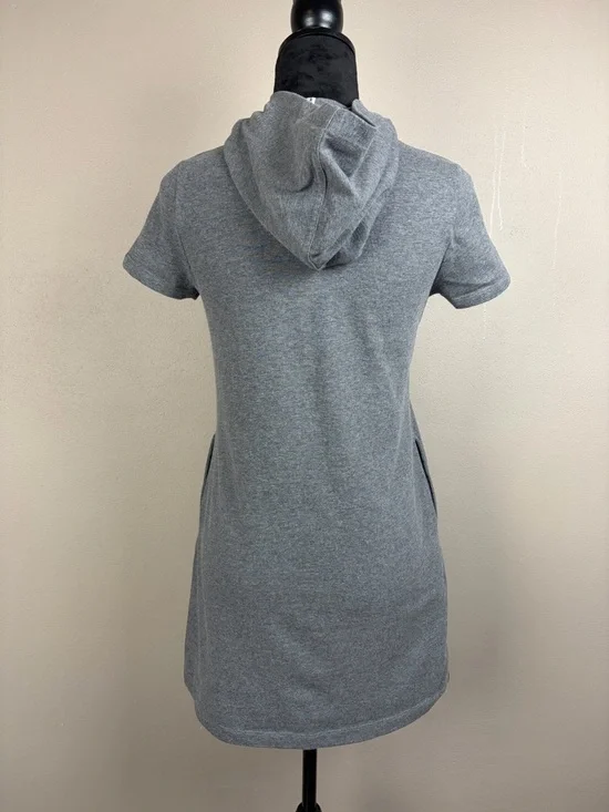 Calvin Klein Performance Gray Hooded Sweatshirt Dress CK Logo Girl XL/16 Pockets - Picture 6 of 16